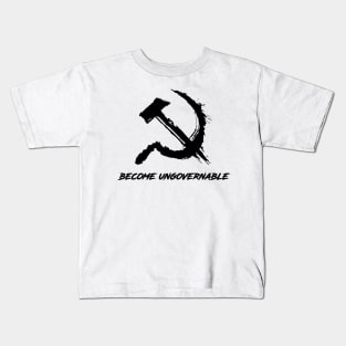 Become Ungovernable Hammer and Sickle Kids T-Shirt